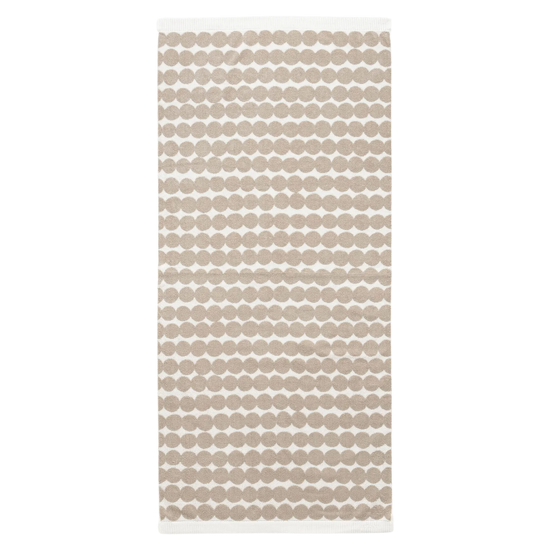 Marimekko Räsymatto Bath Towel, beige/white