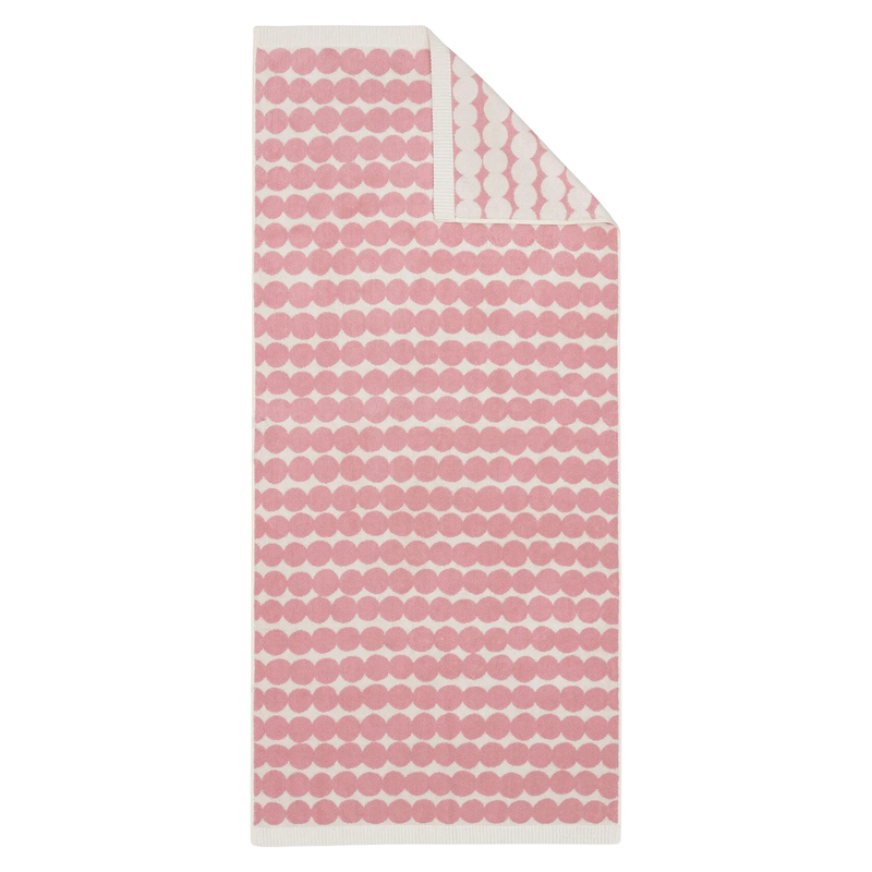 Marimekko Räsymatto Bath Towel, lt.pink/off-white