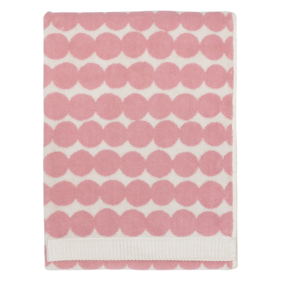 Marimekko Räsymatto Bath Towel, lt.pink/off-white