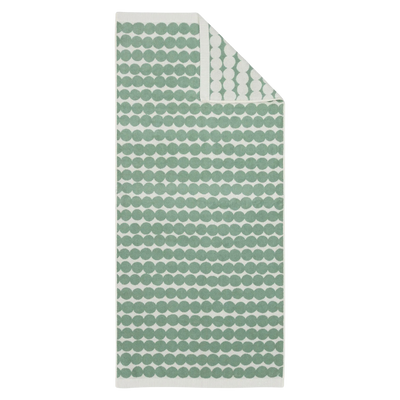Marimekko Räsymatto Bath Towel, sage/off-white