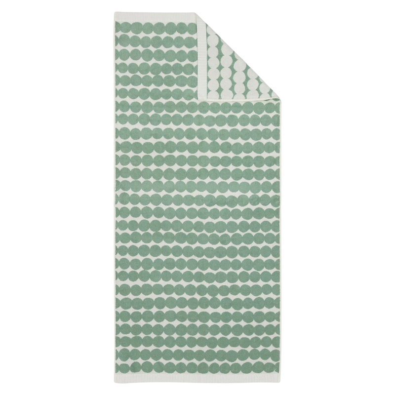 Marimekko Räsymatto Bath Towel, sage/off-white