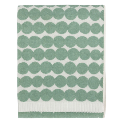 Marimekko Räsymatto Bath Towel, sage/off-white