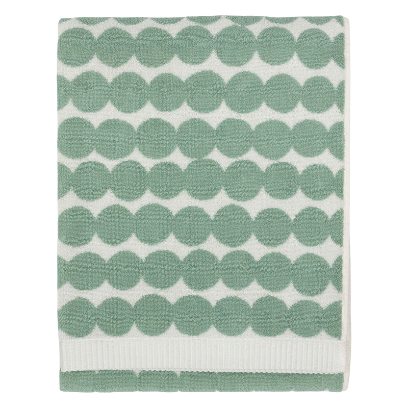 Marimekko Räsymatto Bath Towel, sage/off-white