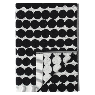 Marimekko Räsymatto Bath Towel, white/black