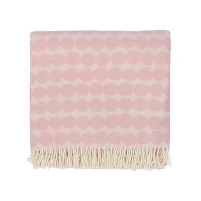 Marimekko Rasymatto Blanket, lt.pink/off-white