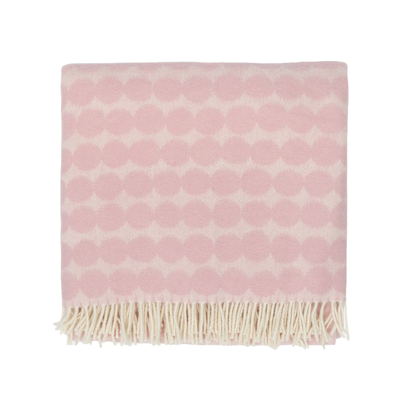 Marimekko Rasymatto Blanket, lt.pink/off-white