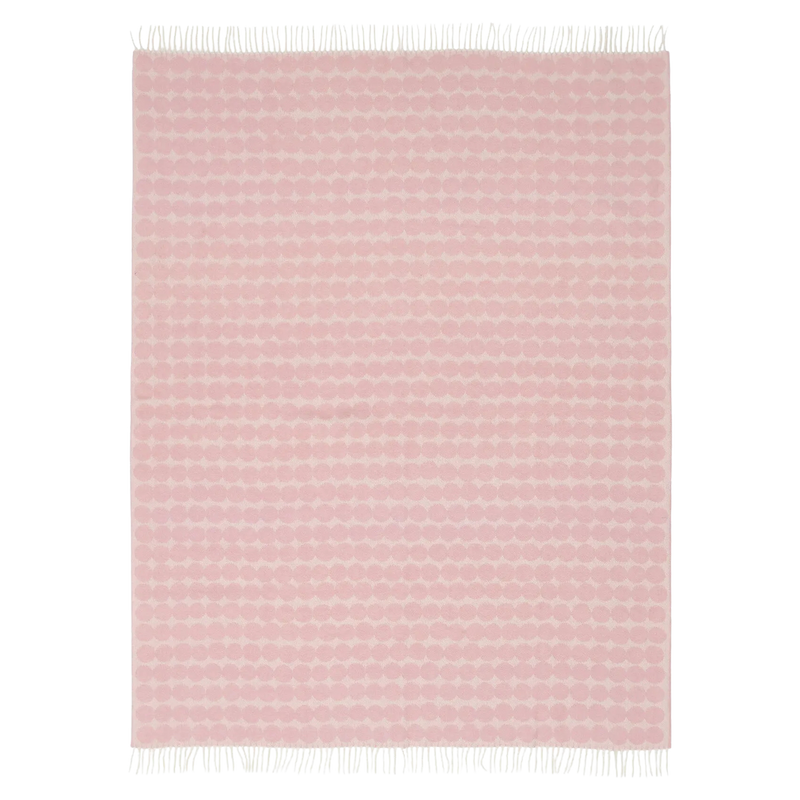 Marimekko Rasymatto Blanket, lt.pink/off-white