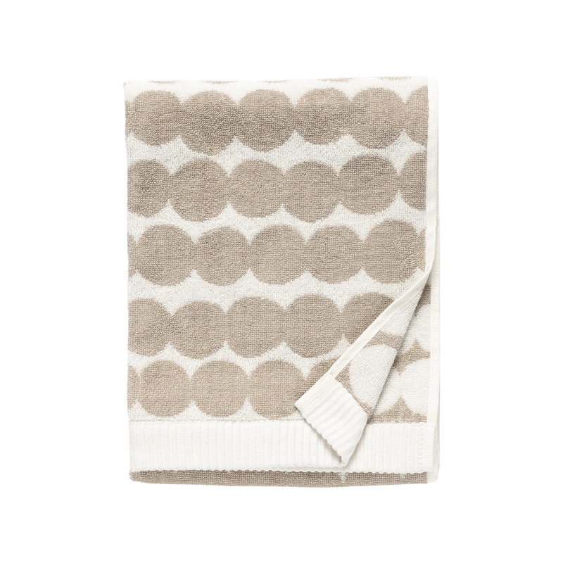 Marimekko Räsymatto Hand Towel, beige/white