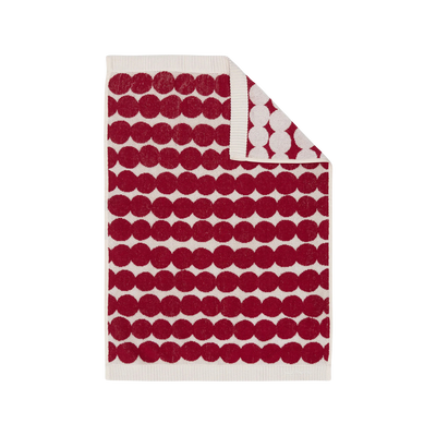 Marimekko Räsymatto Hand Towel, dk.red/off-white