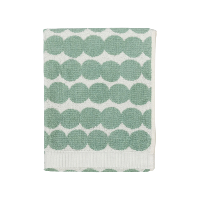 Marimekko Räsymatto Hand Towel, sage/off-white