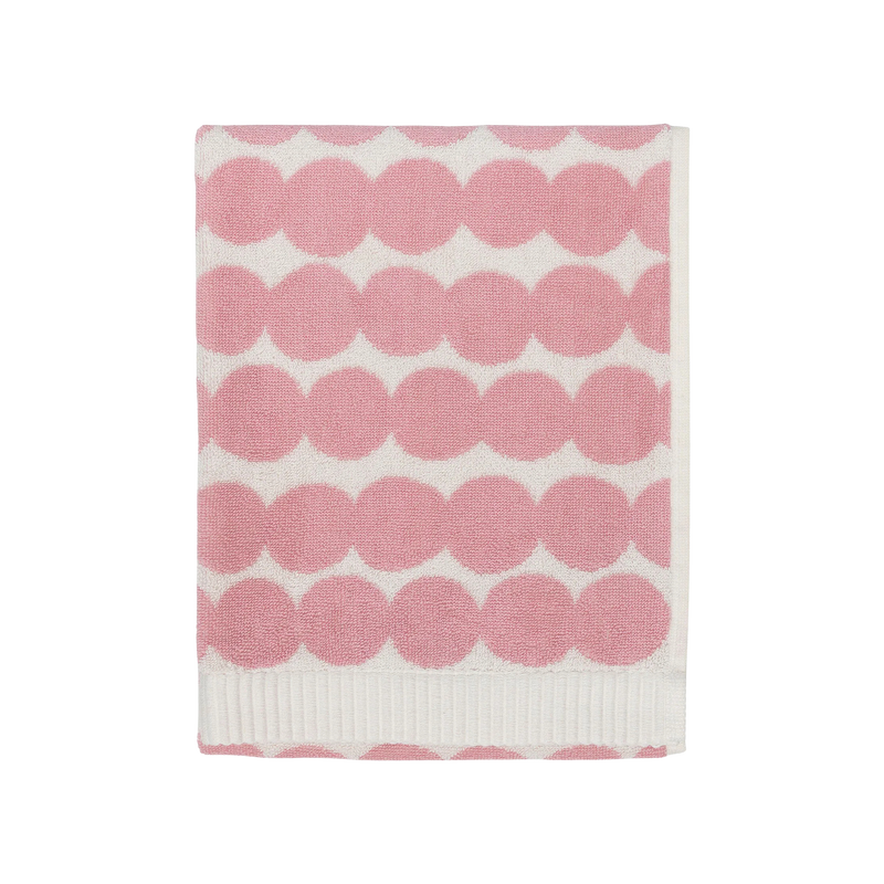 Marimekko Räsymatto Hand Towel, lt.pink/off-white