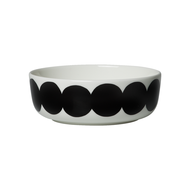 Marimekko Räsymatto Soup / Cereal Bowl, white/black