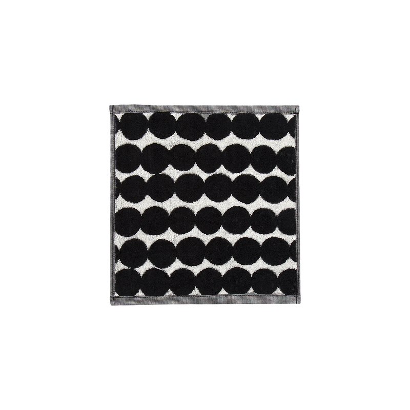 Marimekko Räsymatto Washcloth, white/black