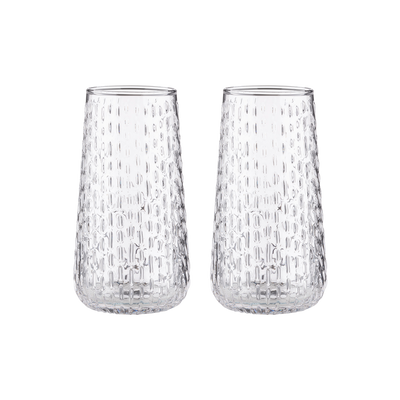 Marimekko Syksy Clear Flute Glass (Set of 2)