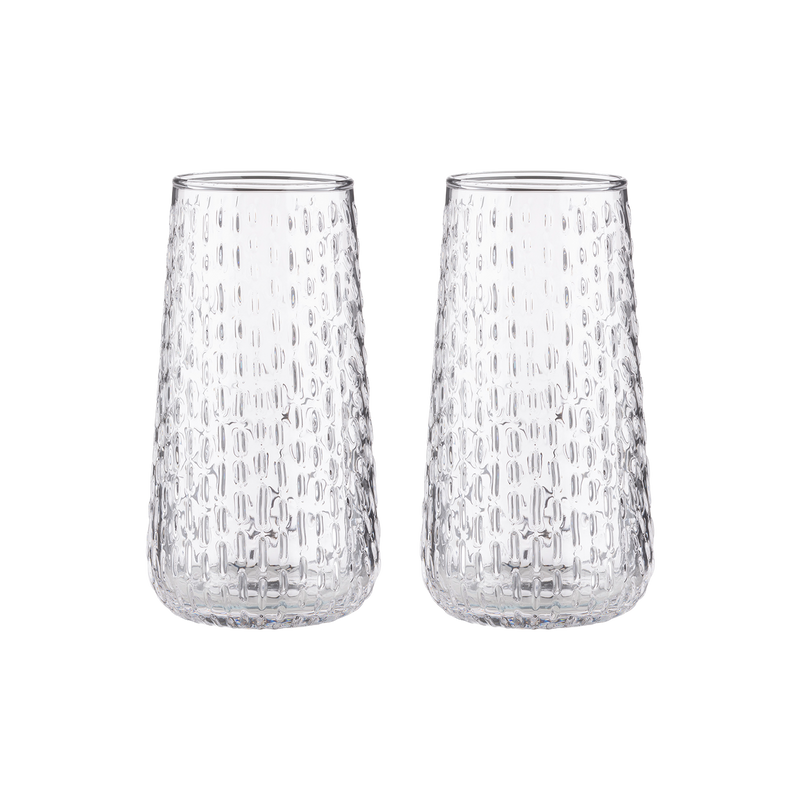 Marimekko Syksy Clear Flute Glass (Set of 2)