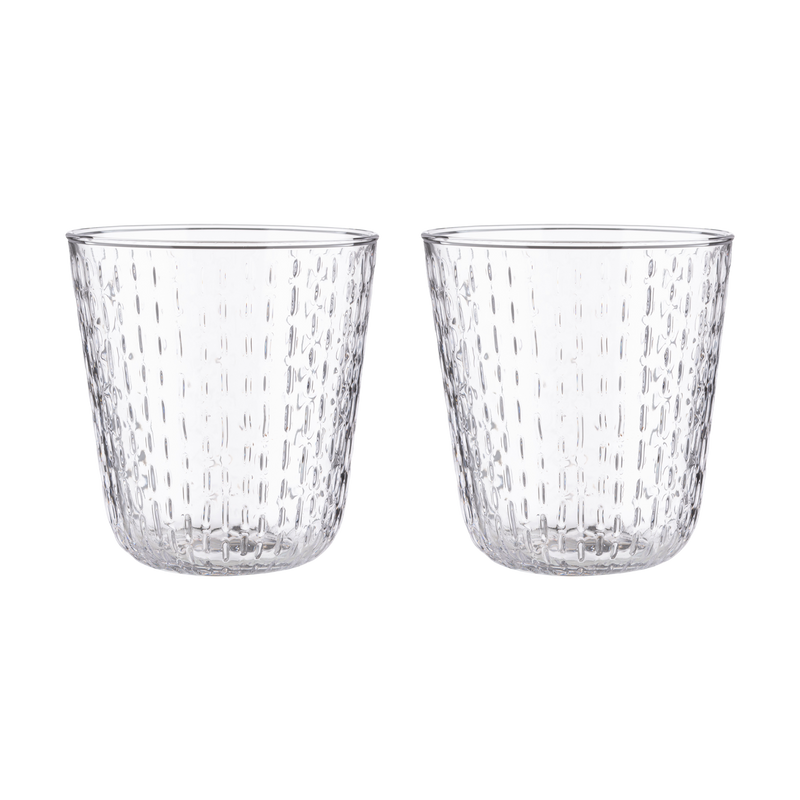 Marimekko Syksy Clear Glass Tumblers (Set of 2)