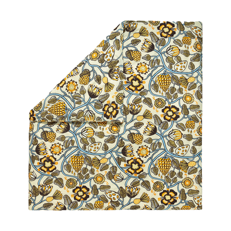 Marimekko Tiara Full / Queen Duvet Cover, sand/blue/green