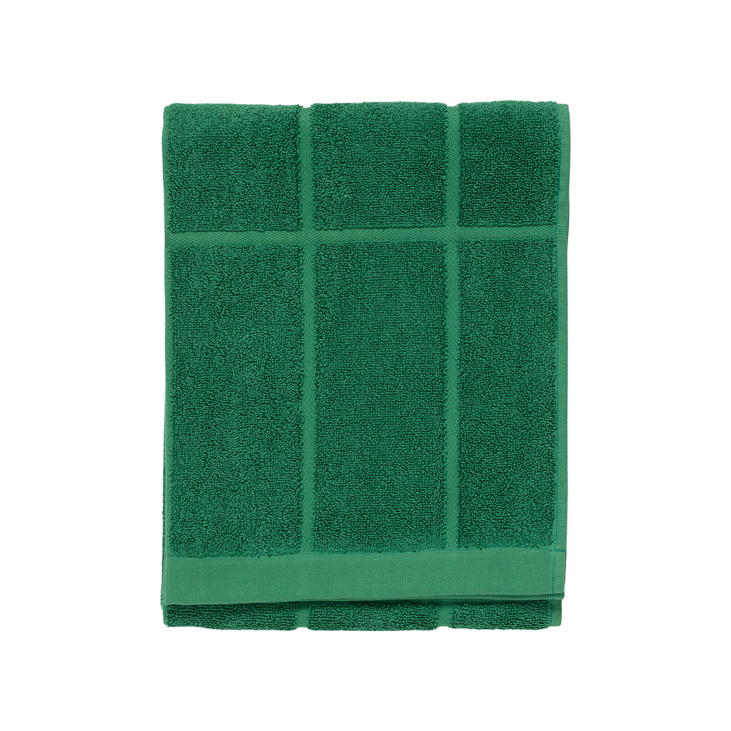 Marimekko Tiiliskivi Hand Towel, green – Touch of Finland