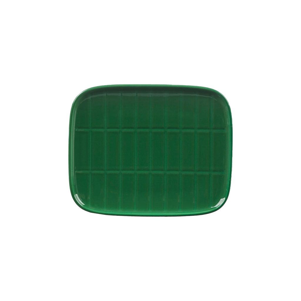 Marimekko Tiiliskivi Rectangular Plate, dark green – Touch