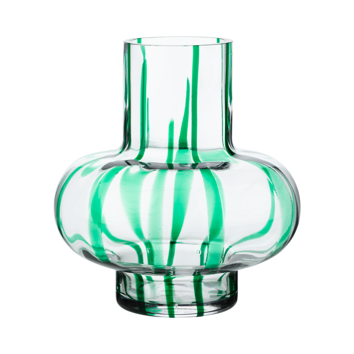 Marimekko Umpu Vase, clear/green – Touch of Finland