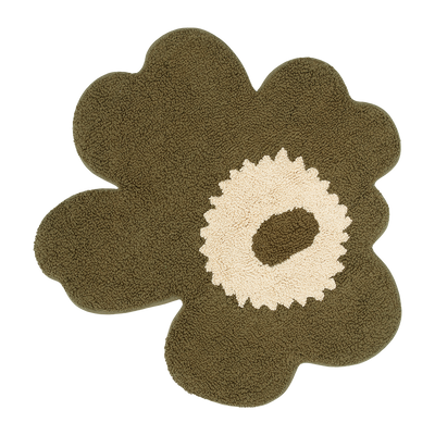 Marimekko Unikko Bath Mat, green umber