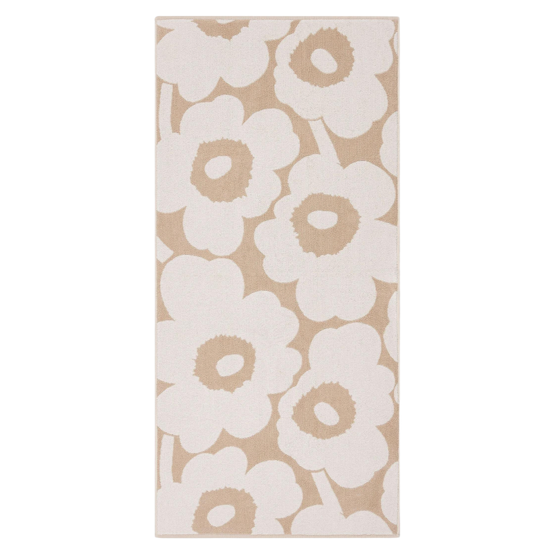 Marimekko Unikko Bath Towel, beige/white
