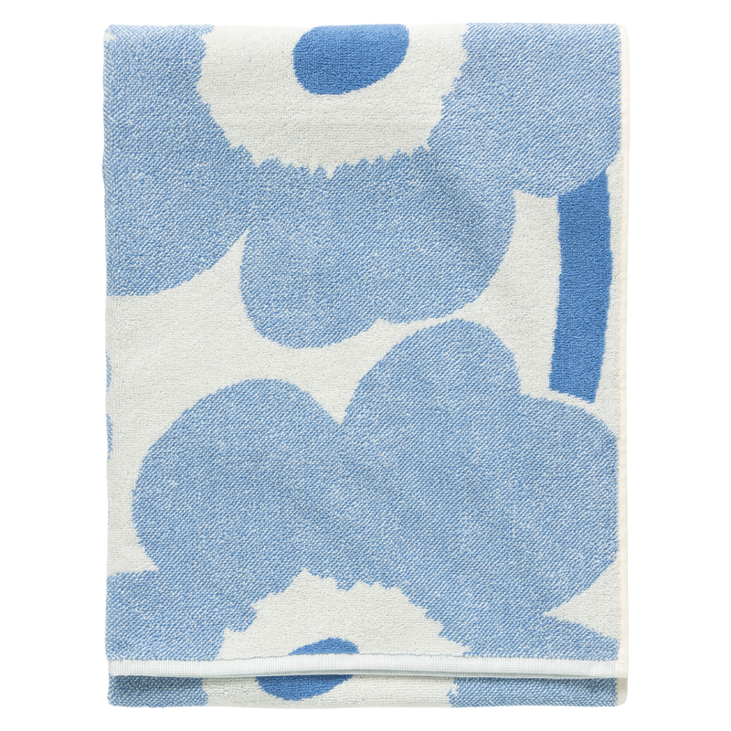 Marimekko Unikko Bath Towel cream blue
