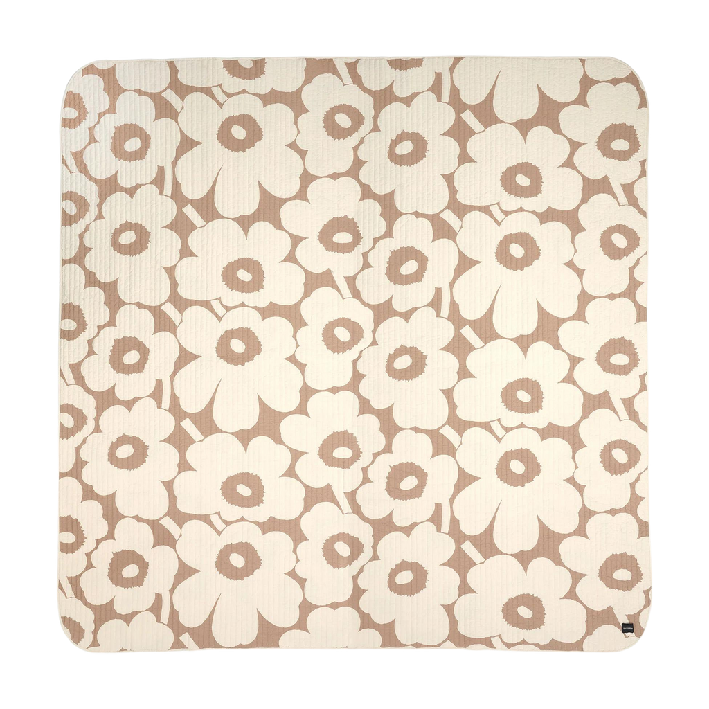 Marimekko Unikko Bedspread / Blanket, off-white/beige - 102