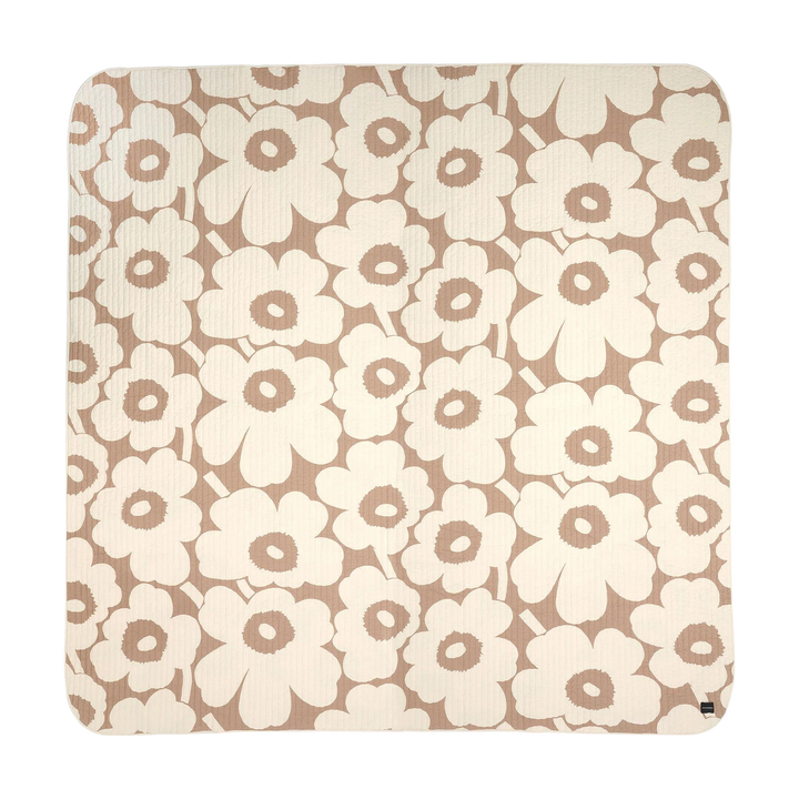 チョコ様 marimekko ENNI UNIKKO ベージュ× ホワイト Marimekko Unikko Bedspread / Blanket, off-white/beige - 102