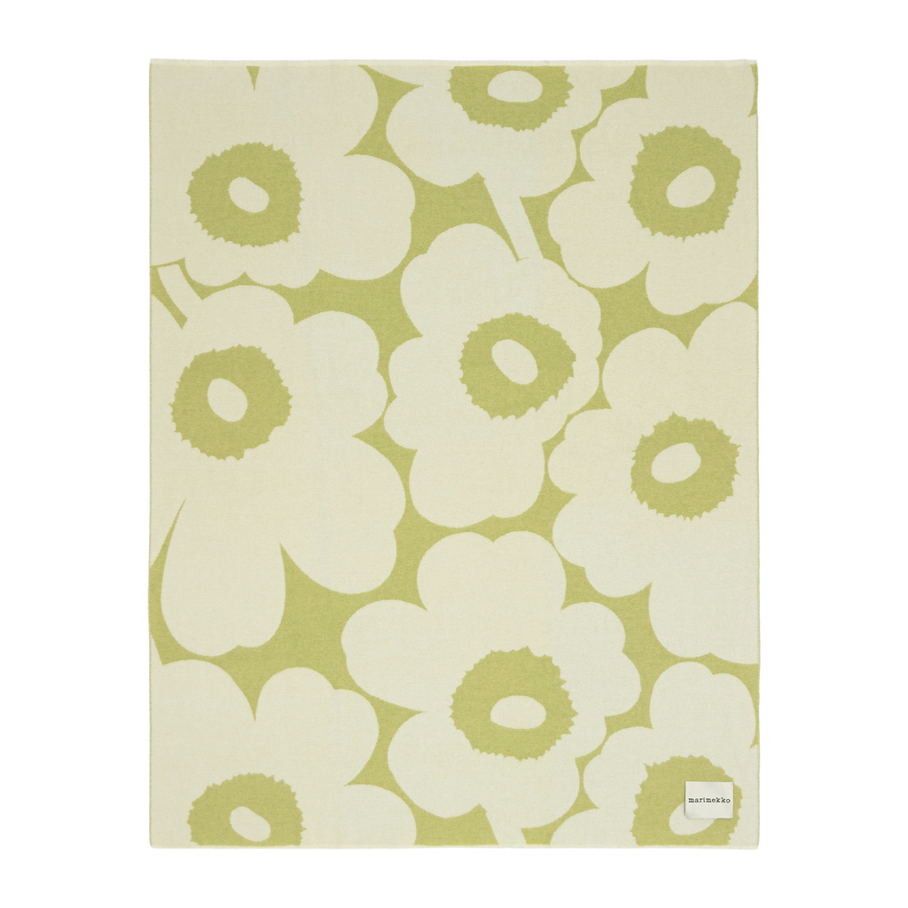 Marimekko Unikko Blanket, pear/off-white – Touch of Finland