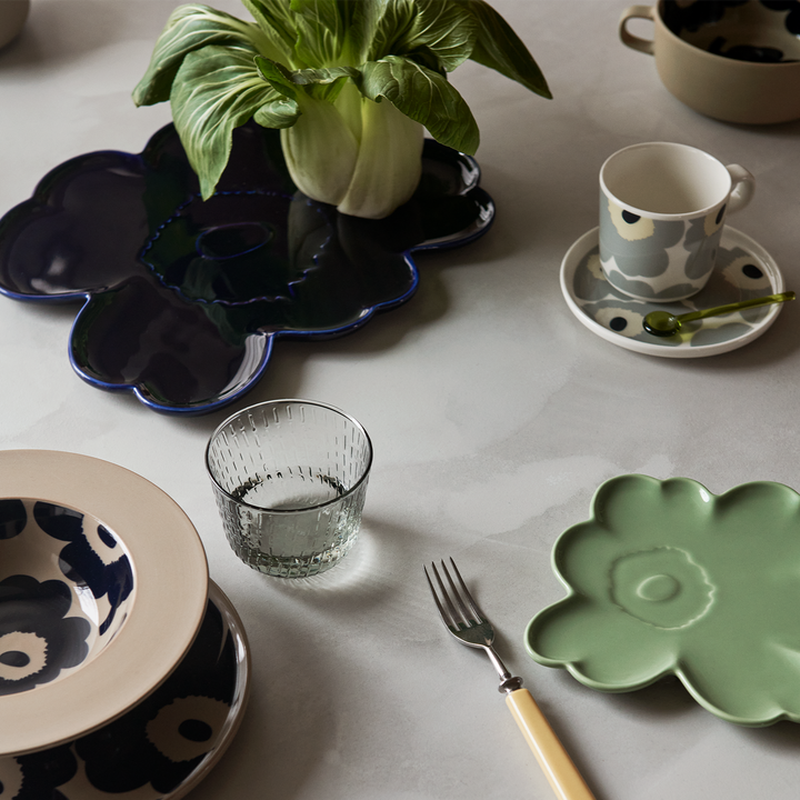 Marimekko Unikko Cobalt Blue Serving Plate - Anniversary Edition