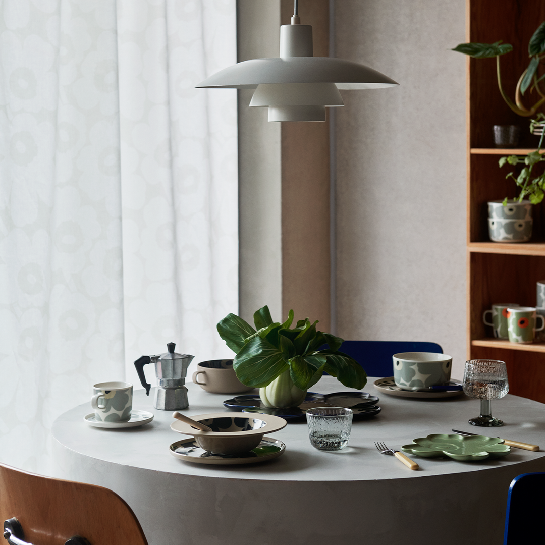 Marimekko Unikko Cobalt Blue Serving Plate - Anniversary Edition