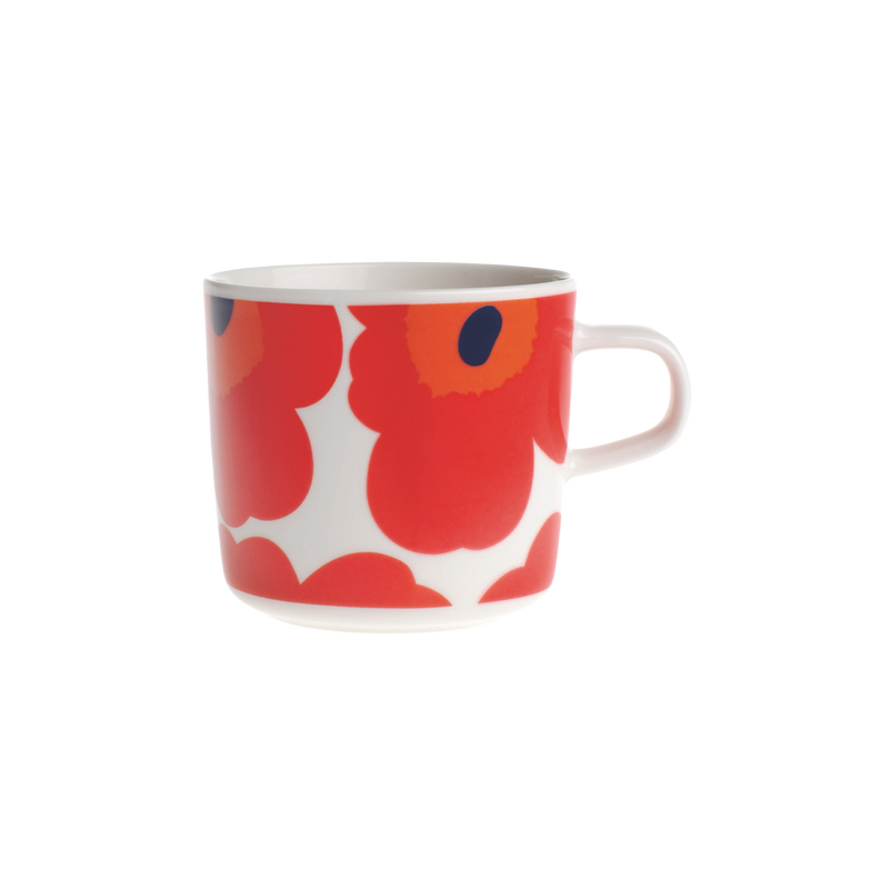 Marimekko Unikko Coffee Cup, white/red