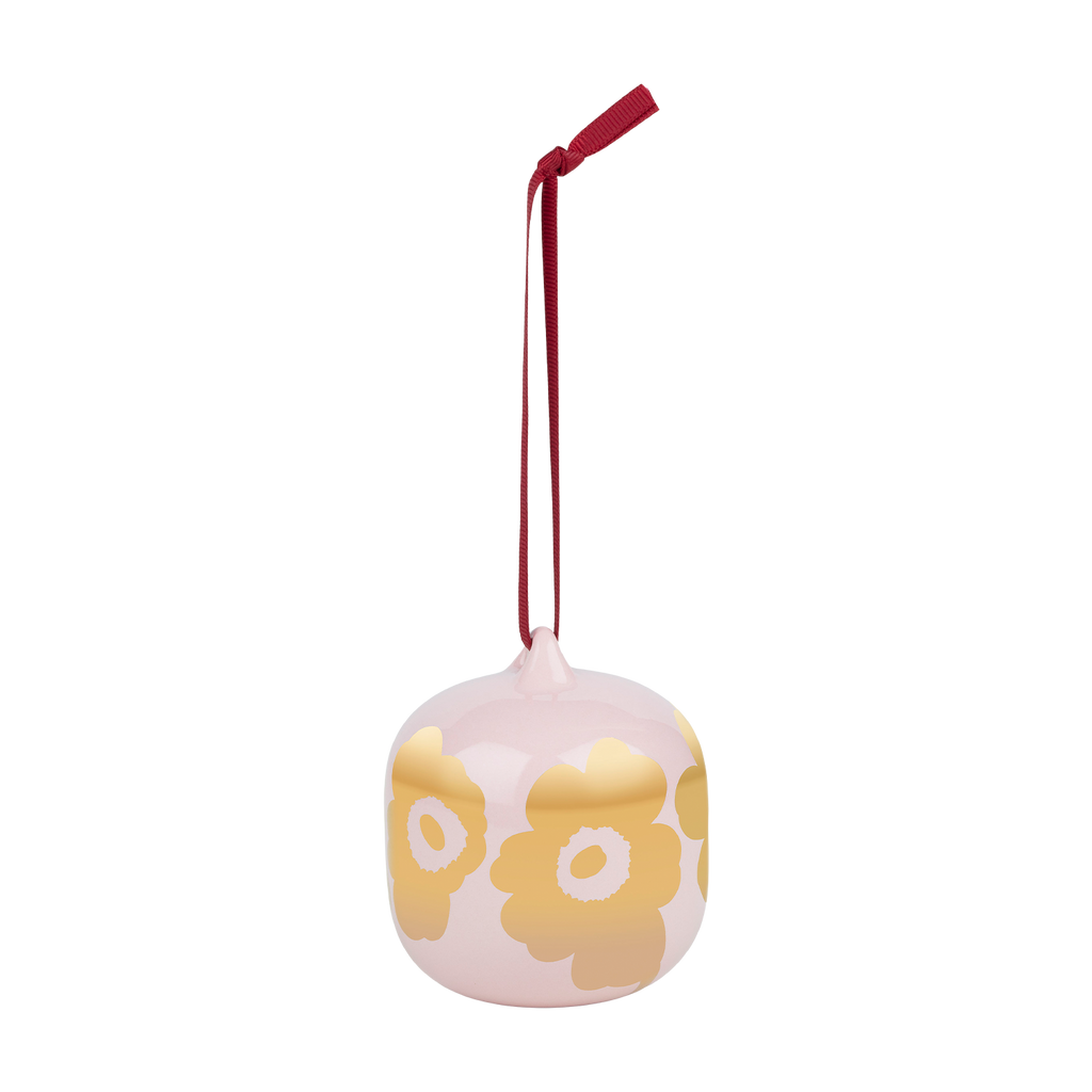 【完売／激レア品】 x marimekko GOLD unikko Marimekko Unikko Collectable Ornament, pink/gold – Touch of Finland
