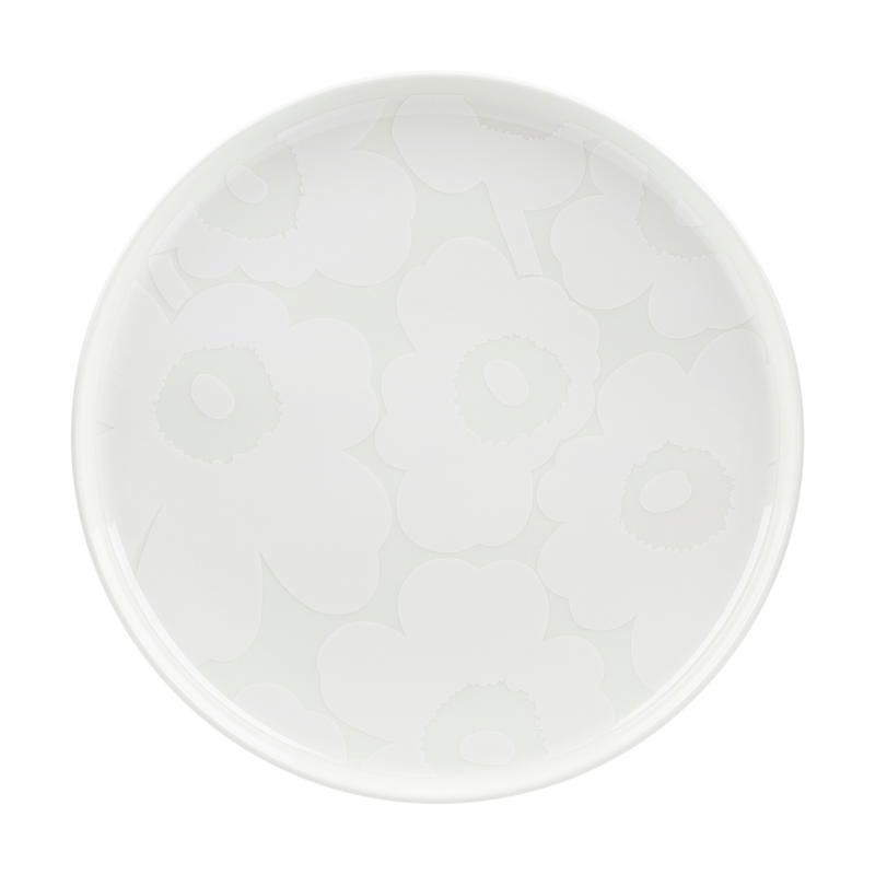Marimekko Unikko Dinner Plate off white white