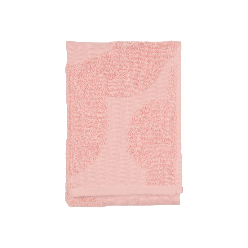 Folded Marimekko Unikko Guest Towel, pink/powder
