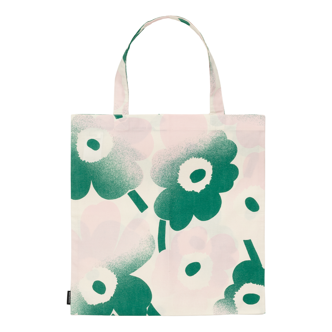 25SS■marimekko■Unikko Haivahdys トートバッグ コットン Marimekko Unikko Häivähdys Cotton Tote Bag, off-white/pink