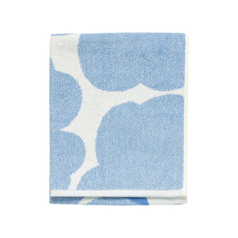 Marimekko Unikko hand Towel cream blue