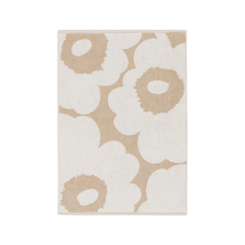 Marimekko Unikko Hand Towel, beige/white