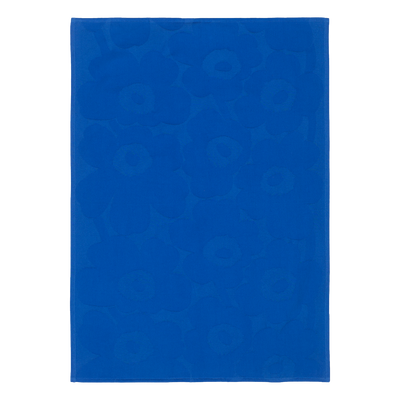 Marimekko Unikko Kitchen Towel, dark blue/blue