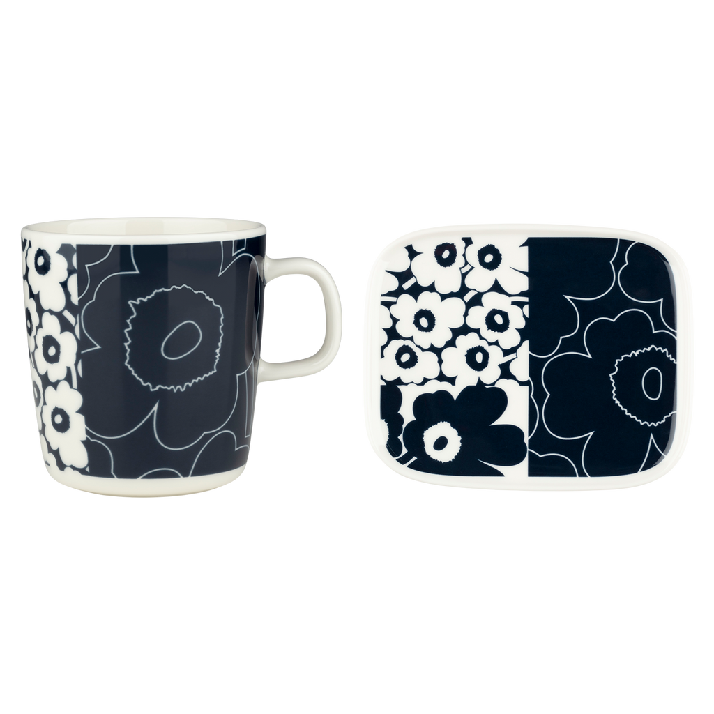 Marimekko Unikko Kollaasi Large Mug & Plate Set – Touch of Finland