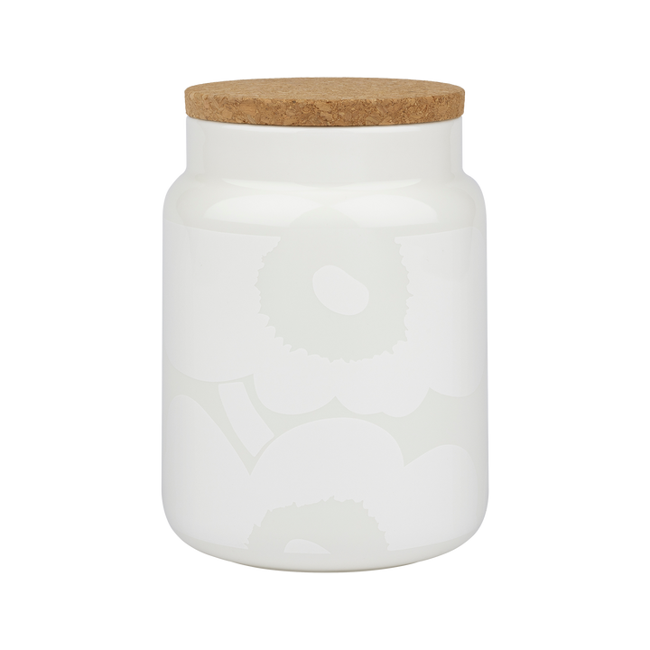 Marimekko Unikko Large Jar, off-white/white – Touch of Finland