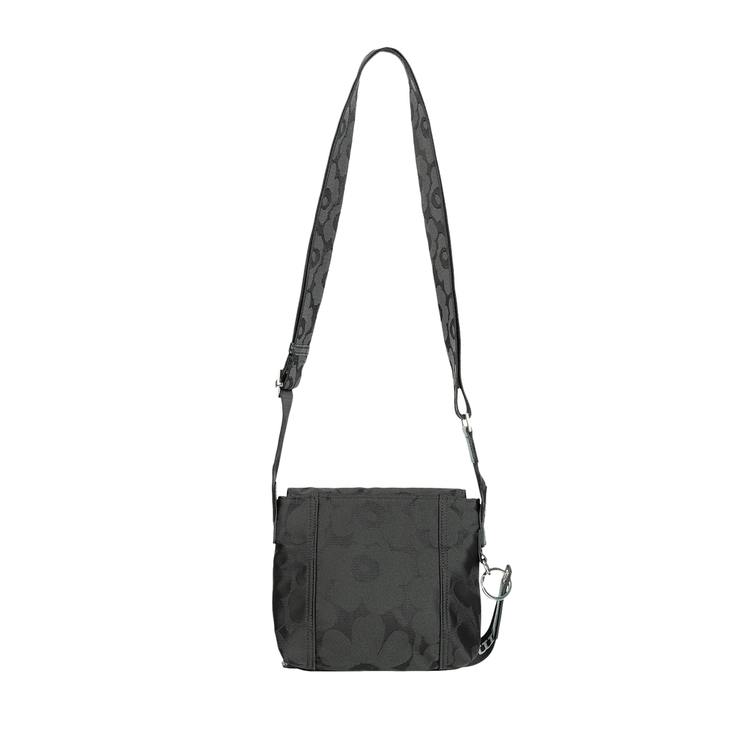 Marimekko Unikko Mini Messenger Shoulder Bag, black – Touch of Finland