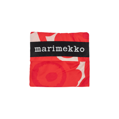 Marimekko product with red and white design on a white background