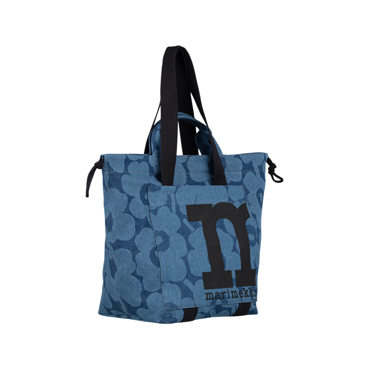 Marimekko Unikko Mono City Tote Shoulder Bag, indigo – Touch of
