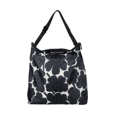 Marimekko Unikko Neat Large Crossbody Shoulder Bag, dk.grey/off-white