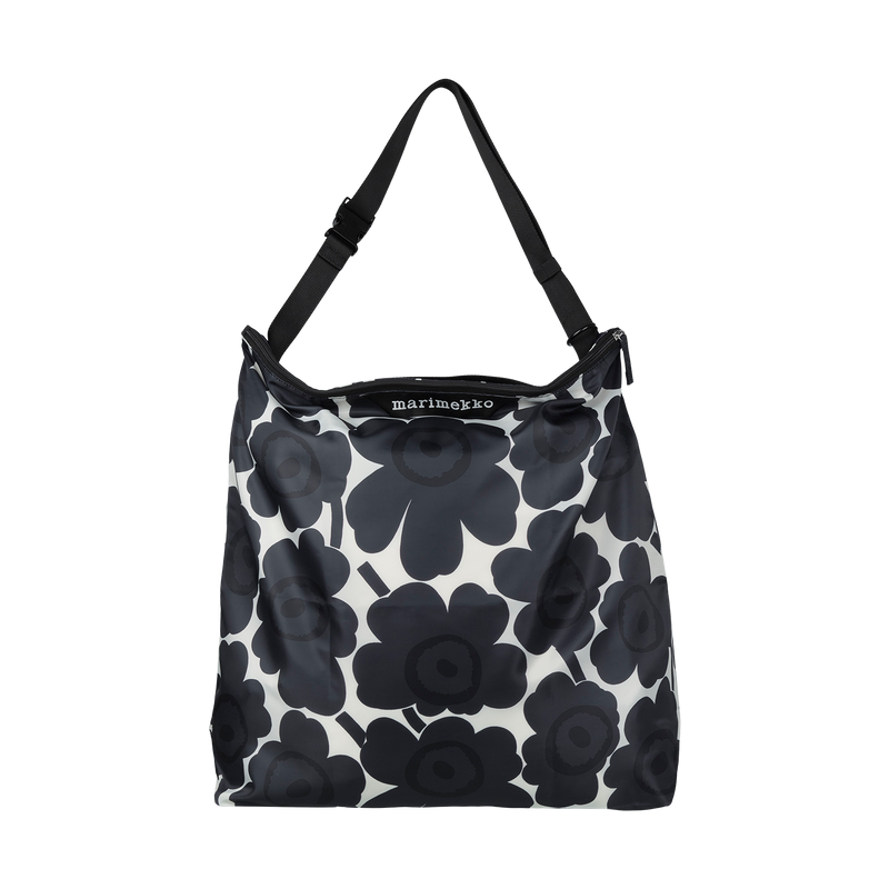 Marimekko Unikko Neat Large Crossbody Shoulder Bag, dk.grey/off-white