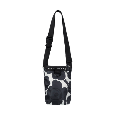 Marimekko Unikko Neat Phone Pocket Shoulder Bag, dk.grey/off-white