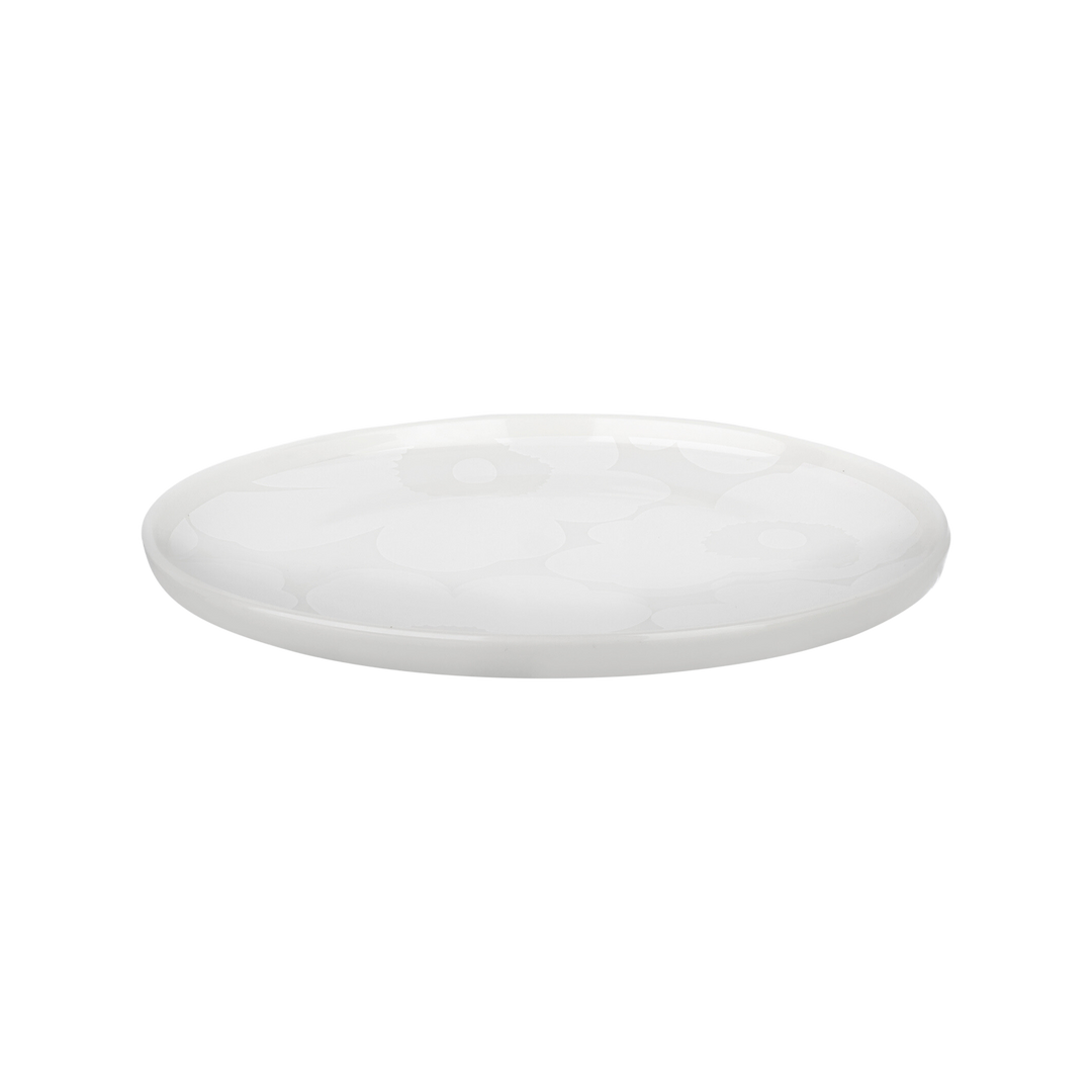 Marimekko Unikko Salad Plate, off-white/white – Touch of Finland