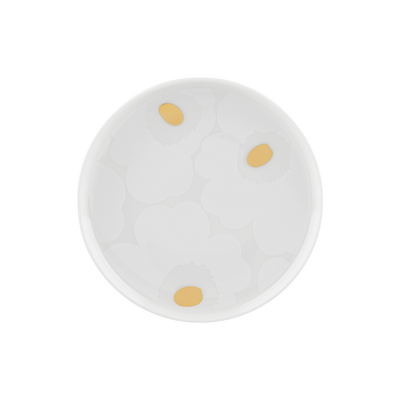 Marimekko Unikko Snack Plate  gold white